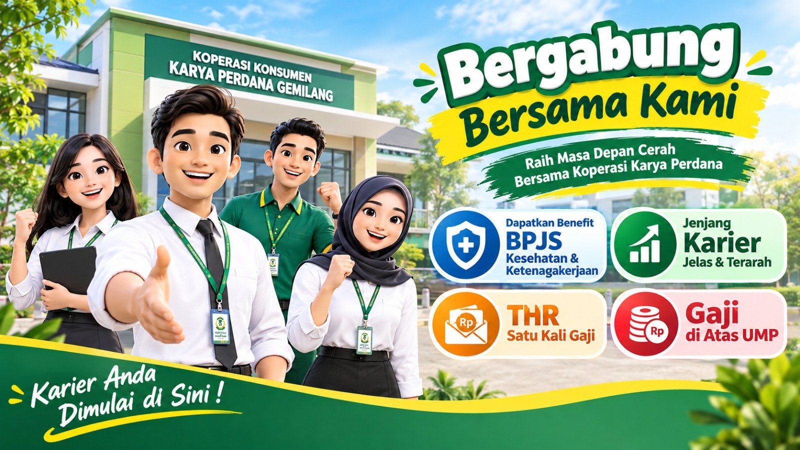 Brosur Rekrutmen K2PG - Bergabung Bersama Kami